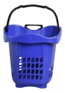 CESTA PLASNEW MERCADO AZUL ROD 30L 9501