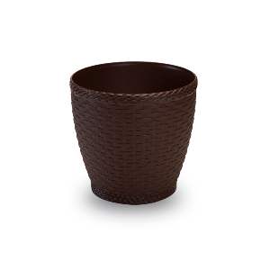 VASO INJEPLASTEC RATTAN RED MD COFFE 566