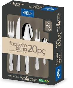 FAQUEIRO BRINOX SIENA C/20 INOX 5109/455