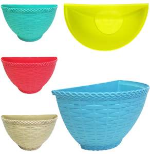 VASO INJEPLASTEC PAREDE RATTAN COLOR 530