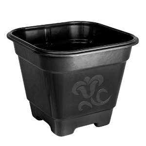 VASO ARQPLAST QUADRADO GRANDE PRETO25295