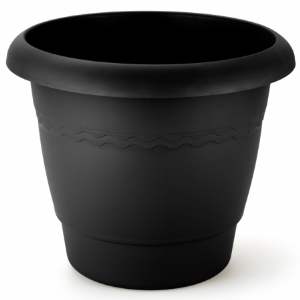 VASO RAINHA PLANTA PRETO 30CM 258