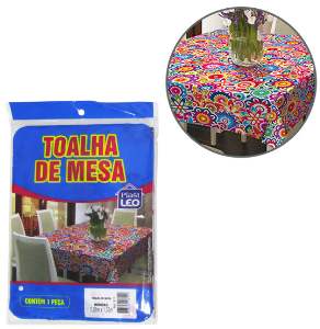 TOALHA MESA PLAST LEO 1,35X1,35 QUAD 812