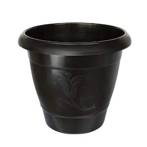 VASO ARQPLAST REDONDO MEDIO PRETO  25289