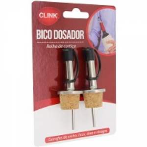 BICO DOSADOR C/ ROLHA INOX 7CM 4473