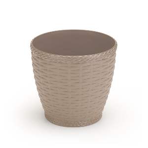 VASO INJEPLASTEC RATTAN RED GD BEGE 521