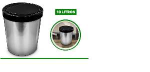 LIXEIRA  10L ARQPLAST METAL ESCRIT 25670