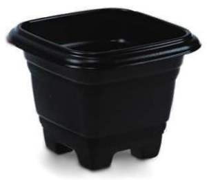 VASO RICHIOTO 22CM PRETO QUAD 9249