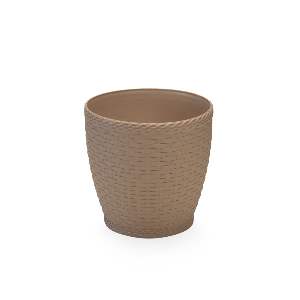 VASO INJEPLASTEC RATTAN RED PQ BEGE 507